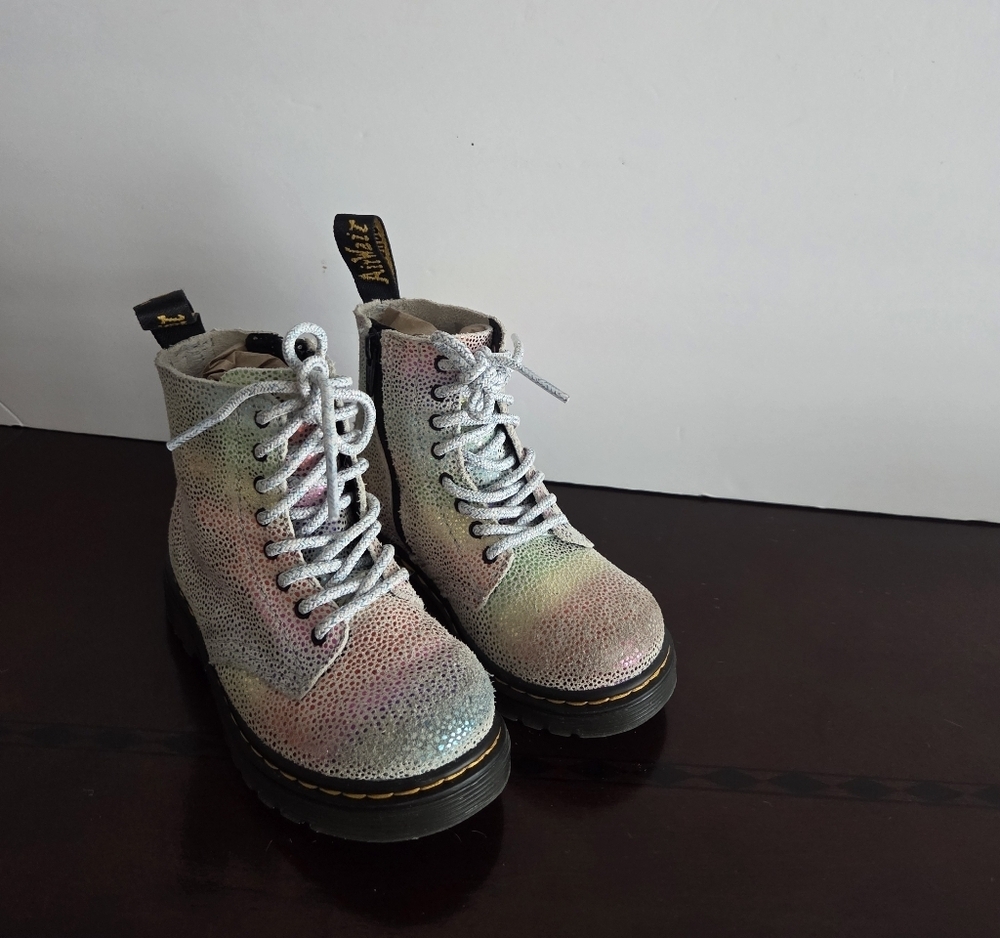 Dr. Martens 1460 Pascal Iridescent Boots Girls Sz.7